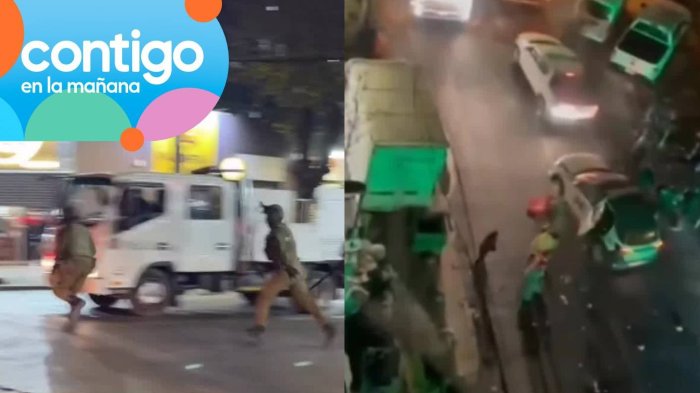 Fiscalización de comercio ilegal terminó en batalla campal: Violentos registros del operativo en Estación Central