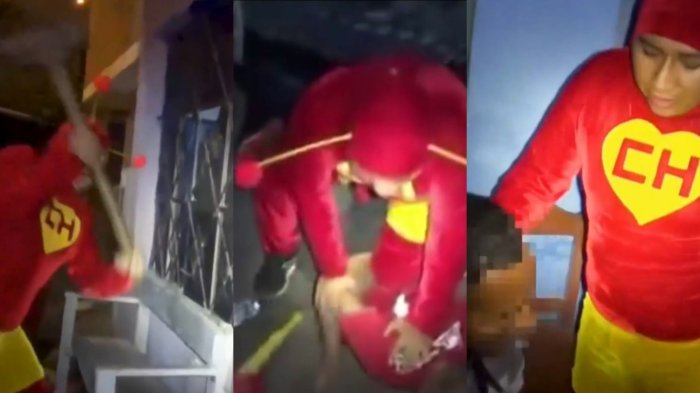 No contaban con su astucia: Policía disfrazado de Chapulín Colorado lidera operativo antidrogas en Perú