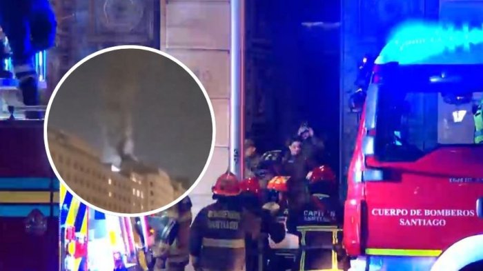 Alerta por incendio en Ministerio de Hacienda: 10 compañías de Bomberos acudieron a la emergencia