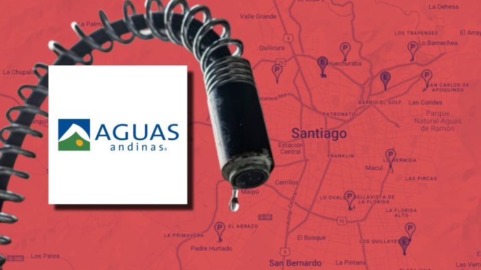 En pocas horas: Aguas Andinas anuncia cortes del suministro en seis comunas de Santiago