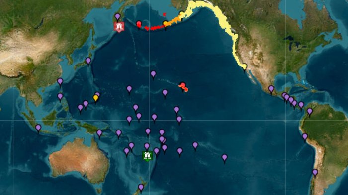 Preocupación mundial: Estas son las zonas que están con alerta, aviso y vigilancia de tsunami tras terremoto de 8.7 en Rusia