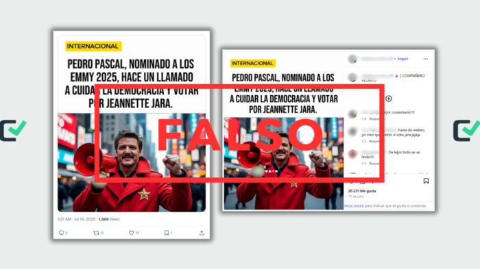 No hay registros de que Pedro Pascal haya hecho un llamado a votar por Jeannette Jara en las elecciones presidenciales de este año