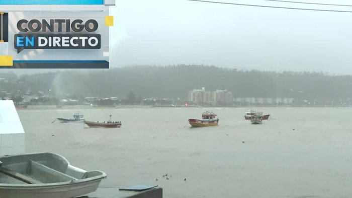 “Fue un cambio brusco”: Registran recogimiento del mar en Dichato en medio de alerta de tsunami