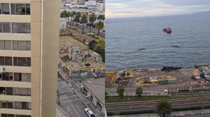 Video | Así se vivió el minuto en el que sonó la alarma por alerta de tsunami en Valparaíso