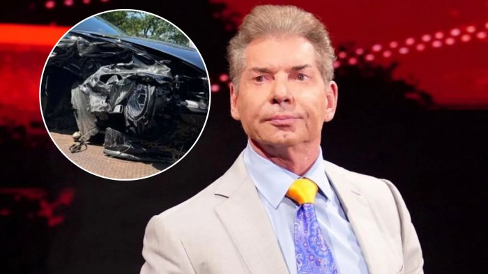Vince McMahon, cofundador de WWE, sufrió impactante accidente de tránsito: Así quedó su vehículo
