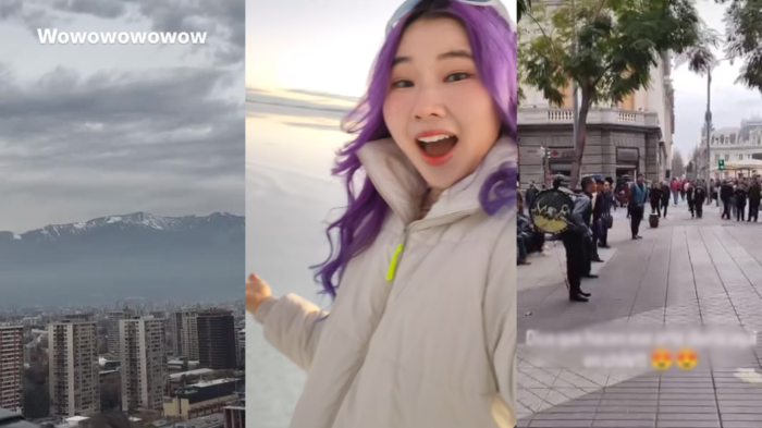 “¿Eso ven diario?”: Influencer surcoreana quedó alucinada con Santiago y mostró todo en redes
