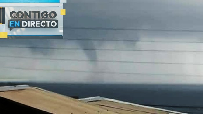 VIDEO | Registran tromba marina en Quintay en medio del sistema frontal