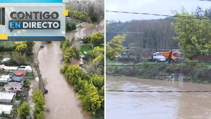 Desborde del río Andalién dejó 12 casas afectadas: Vecinos están sin agua potable