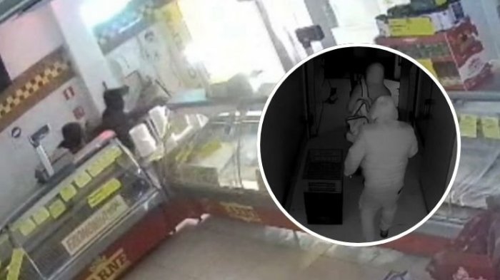VIDEO | Descarado robo a carnicería en La Reina: Delincuentes entraron a través de un forado