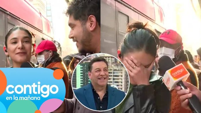 ¡Piropeó a JC Rodríguez y perdió la micro! El desafortunado momento de fanática del matinal