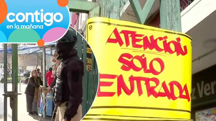 Control para ingresar a Meiggs con reja cerrada: Así se ve el barrio sin toldos azules y baja clientela