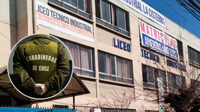 ¿Quién es el profesor detenido en liceo de La Cisterna por presunto consumo de drogas?