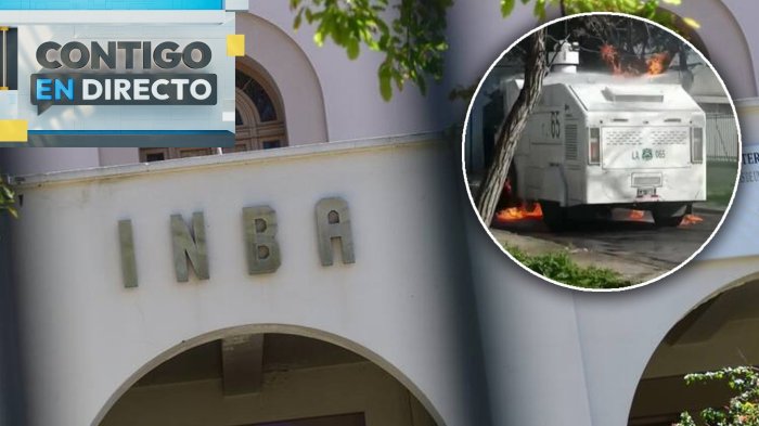 Encapuchados rociaron con bencina a inspector del INBA en medio de manifestaciones