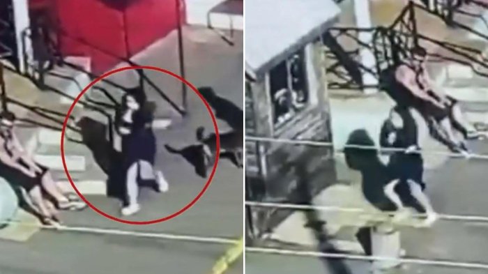 VIDEO | Se la llevó en brazos: Captan huida de la mujer que sustrajo su guagua de hospital en Coronel