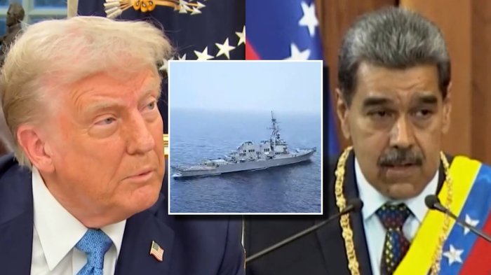 Tensión entre EEUU y Venezuela: Trump ordena despliegue de buques de guerra y Maduro responde movilizando milicia
