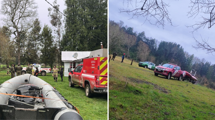 Tragedia en “ceremonia ancestral”: Buscan a adolescente y adulto arrastrados por el río Pilmaiquén