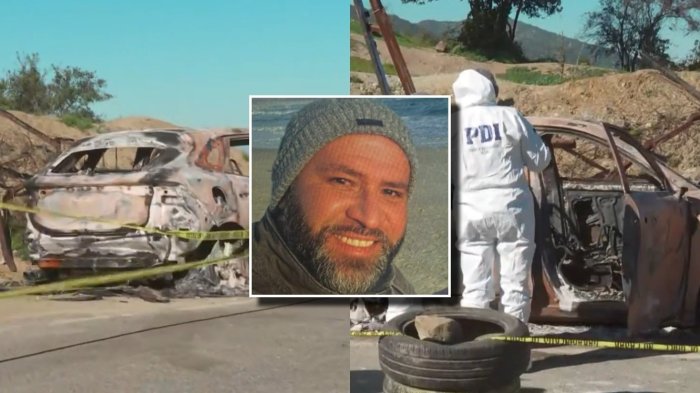 Las pistas tras el rastro de los homicidas que quemaron auto robado a ingeniero