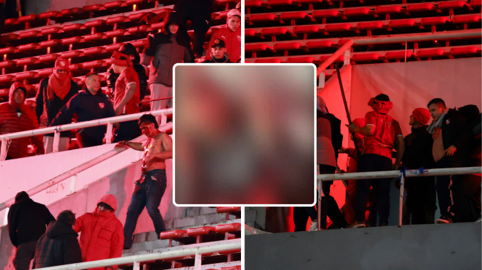 VIDEO | “¡Pedí perdón!”: Brutal registro de hincha de Independiente amenazando a chileno