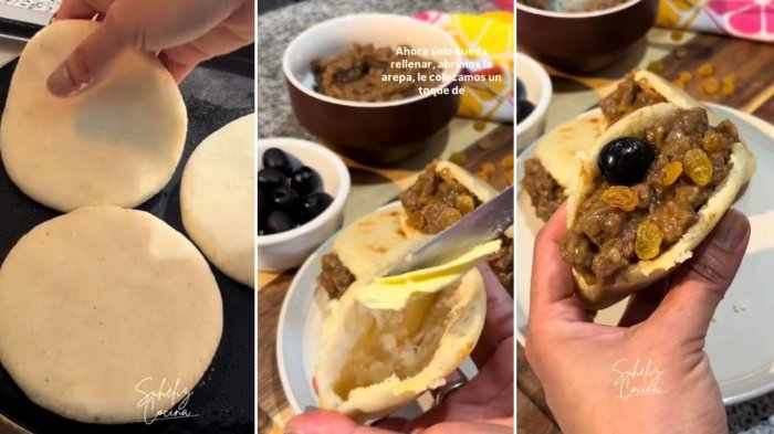 “Una arempanada”: Fusión de arepas con empanadas de pino dividió a chilenos en TikTok