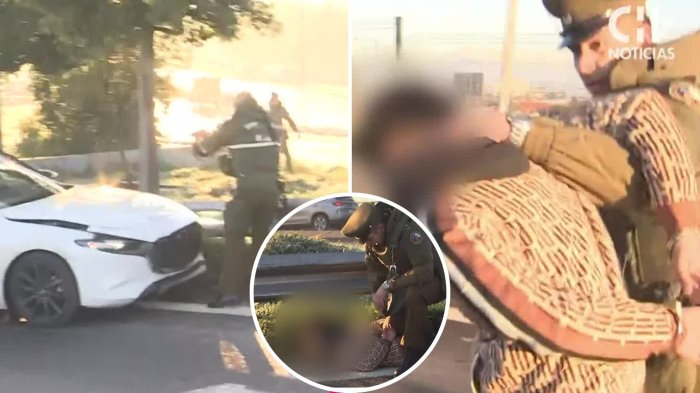 VIDEO | Captan cinematográfica detención tras encerrona cercana a carabineros en Cerrillos