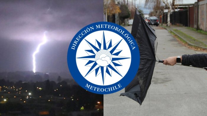 Dirección Meteorológica alerta por tormentas eléctricas en el sur y vientos de 90 km/h en el norte