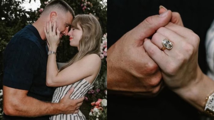 Más de $500 millones: Dan a conocer detalles y valor del anillo de compromiso entre Taylor Swift y Travis Kelce