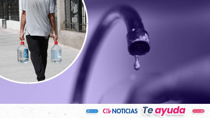 Megacorte de agua de 37 horas: Revisa acá el mapa de las comunas afectadas en Santiago