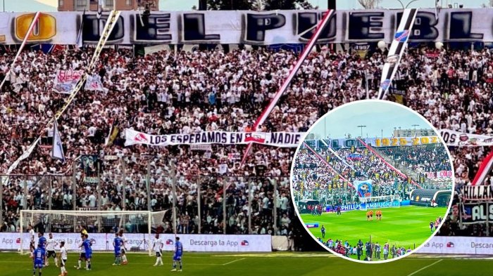 Barra de Colo Colo desata polémica con nuevo lienzo contra la hinchada azul en el Superclásico