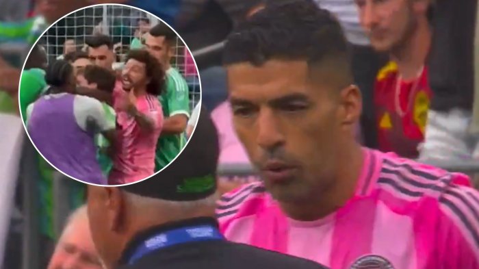 Combos y un escupitajo de Luis Suárez: El caótico final del Inter Miami tras perder la Leagues Cup
