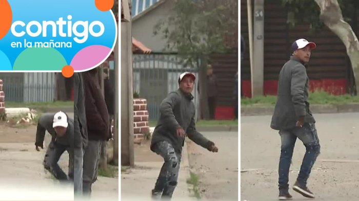 VIDEO | Equipo de Contigo en la Mañana fue agredido EN VIVO con piedras durante operativo en Rancagua