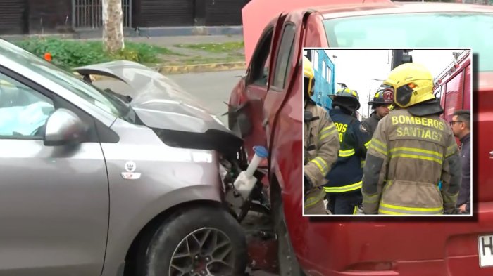 Violento choque en Franklin con Sierra Bella: Hay un herido y cortes de tránsito