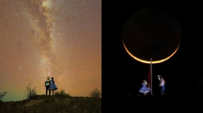 VIDEO | Lo mejor que verás hoy: Este hermoso pie de cueca bajo la luna se volvió viral