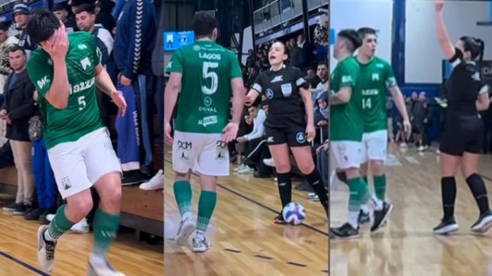 Otra vergüenza en Avellaneda: Jugador chileno de futsal recibió escupo y terminó siendo expulsado