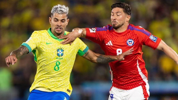 Tabla de posiciones Eliminatorias: Chile se mantiene último tras caer ante Brasil