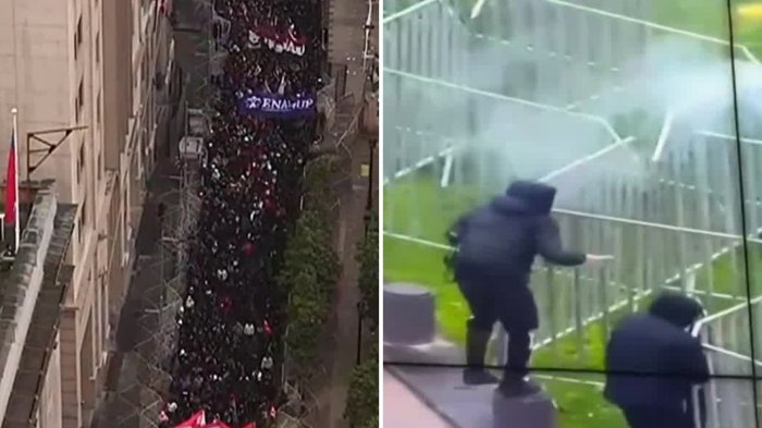 Incidentes en romería: Adolescente detenido con molotov y encapuchados lanzaron fuegos artificiales