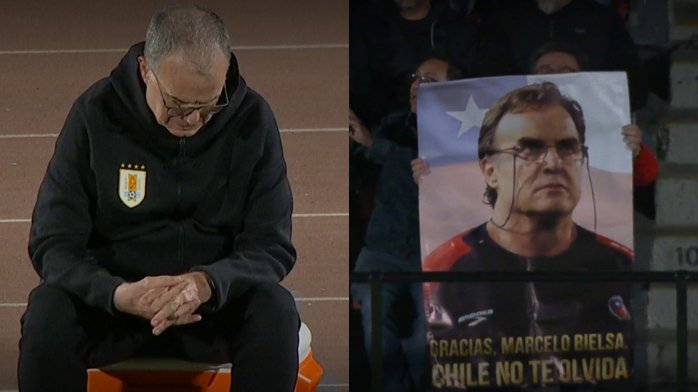 “Bielsa queridooo”: Todo el Nacional le cantó al ex DT de La Roja y este agradeció