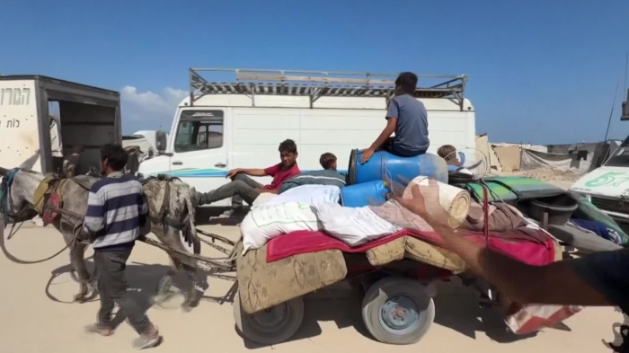 VIDEO | Así fue la evacuación obligada de pobladores de Gaza tras alerta de ataque israelí