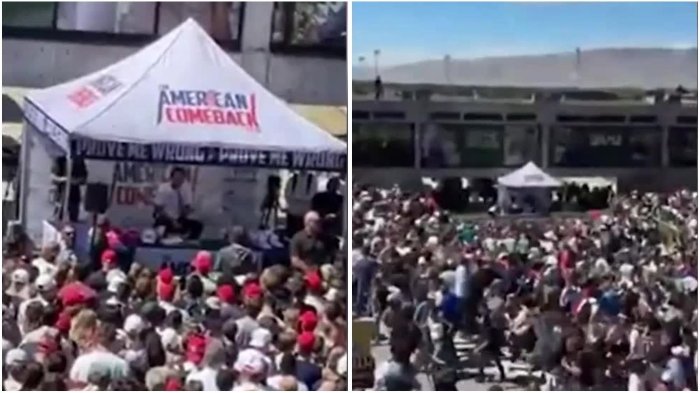 VIDEO | El momento en que matan de un disparo a Charlie Kirk, activista pro Trump