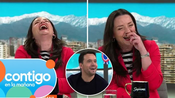 “Una longaniza…”: Andrea Arístegui sufrió chascarro EN VIVO y estalló en carcajadas en Contigo en la Mañana