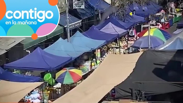 El regreso de los toldos azules: Se reactiva nuevamente el comercio ambulante en Barrio Meiggs