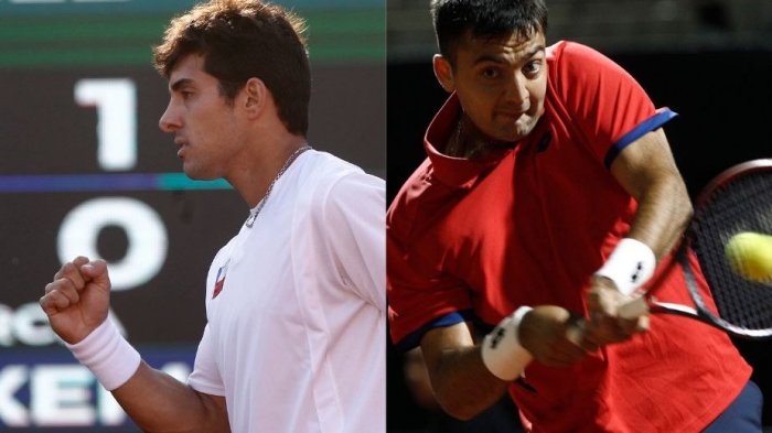 Cristian Garín y Tomás Barrios le dan ventaja a Chile en el debut ante Luxemburgo por la Copa Davis