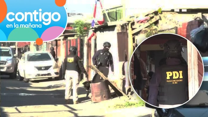 PDI desbarata clan familiar en Peñaflor: Allanan 21 domicilios por tráfico de drogas