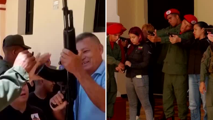 Venezuela eleva tensión con EEUU: Maduro ordena entrenamiento militar y armado de población civil