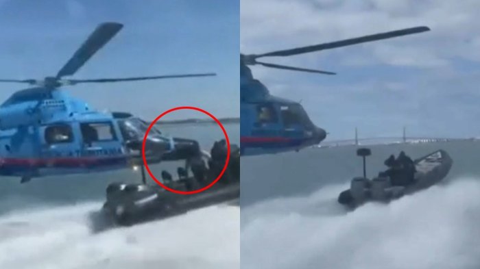 VIDEO | Cinematográfica fuga: Captan helicóptero volando a pocos metros de narcolancha en España