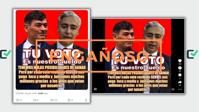 Engañoso: candidatos presidenciales no reciben un “pago” por votos, sino un reembolso de gastos electorales