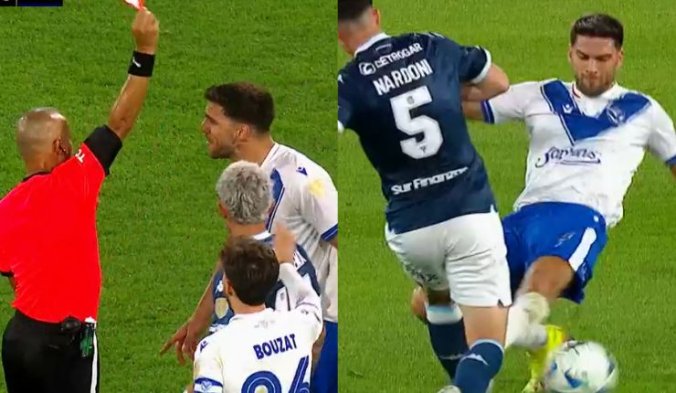 Vélez se queda con 10: La tremenda plancha de Lisandro Magallán que le costó la roja ante Racing