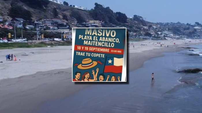 Alerta por convocatoria a fiesta masiva en playa de Maitencillo: Municipio anunció fiscalización