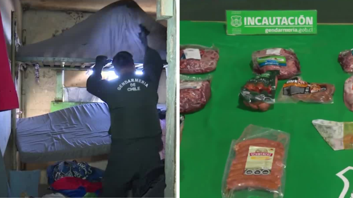 VIDEO | Carne para asado y armas: Gran incautación en allanamiento carcelario previo a Fiestas Patrias