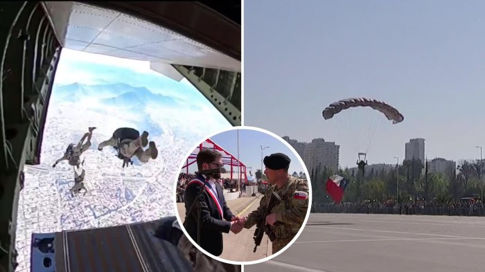 VIDEO | Parada Militar 2025: “Impecable” arribo de paracaidistas marcó el inicio del desfile
