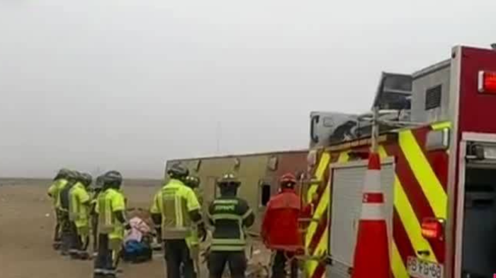 Conductor de bus volcado en Copiapó dio positivo por drogas